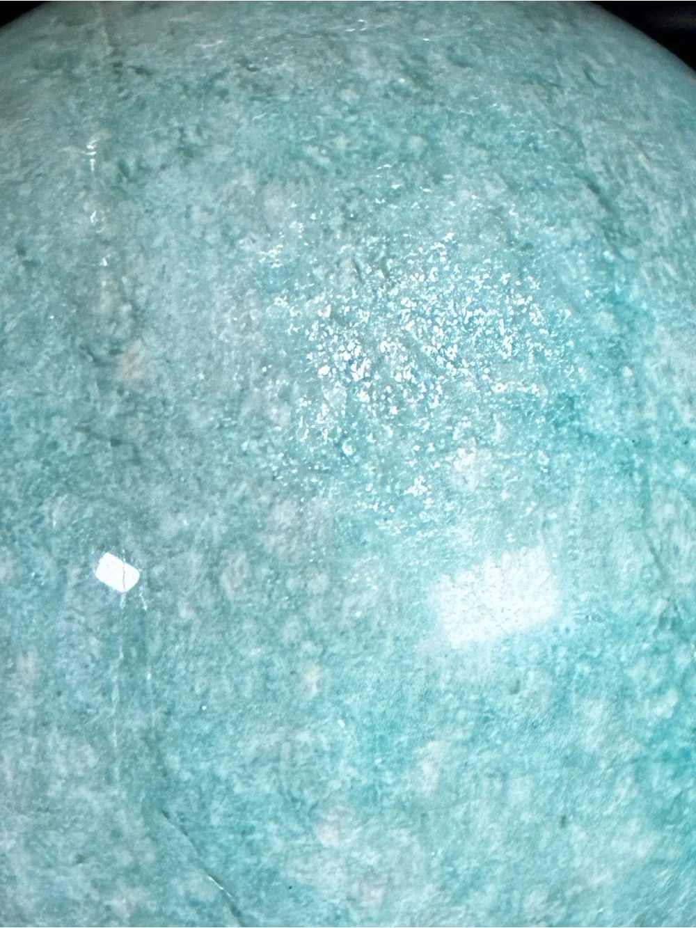 Arctic Tide Amazonite Sphere | 50.5mm Natural Blue-Green Crystal Sphere